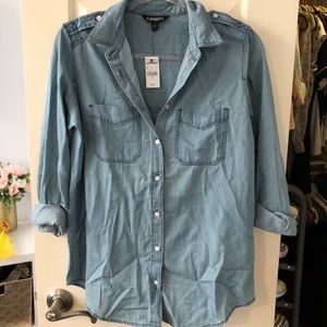 BRAND NEW!!! Express womens denim shirt